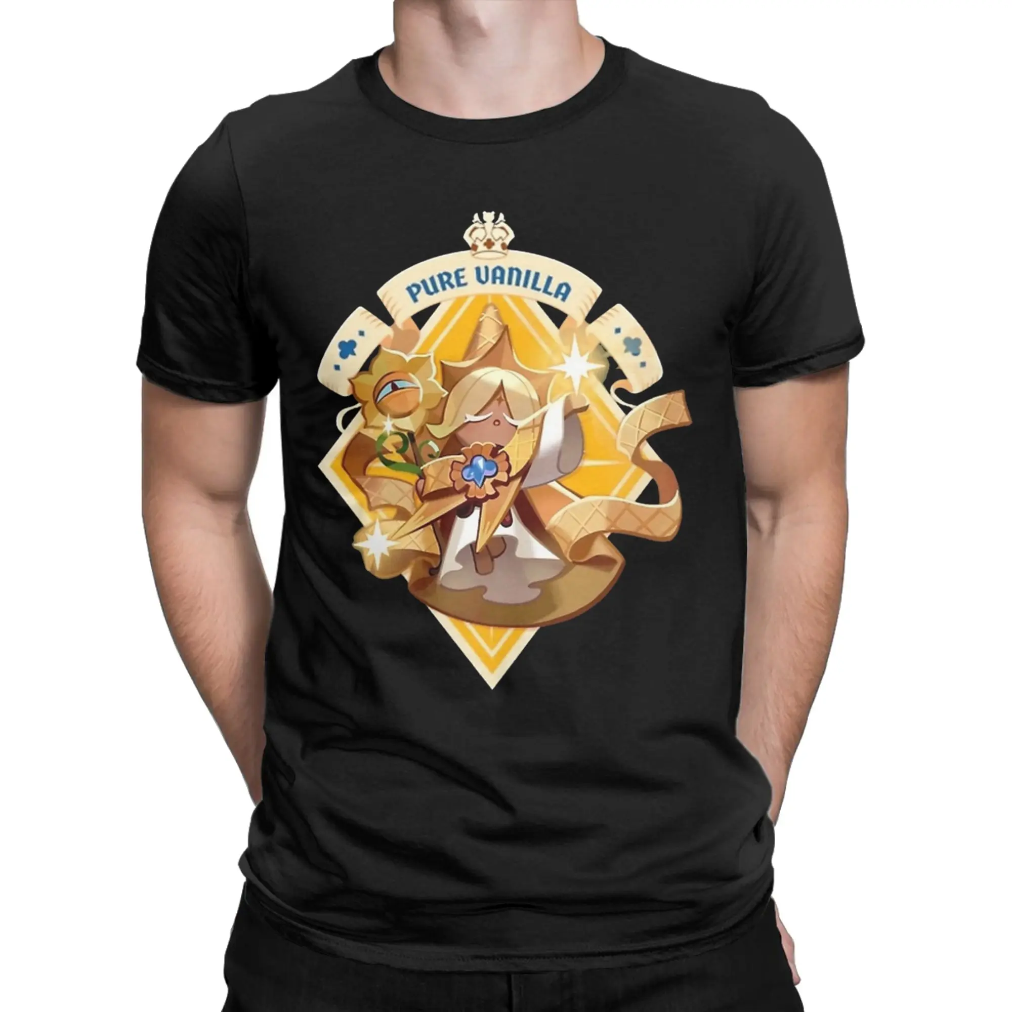 Men Women pure vanilla T Shirts Cookie Run Kingdom Cotton Tops Amazing Short Sleeve Crewneck Tee Shirt 6XL T-Shirt