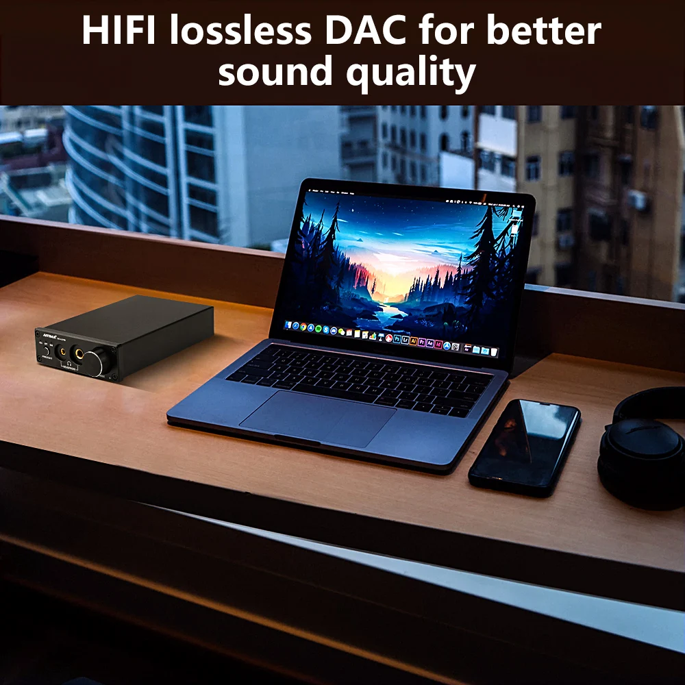 DAC-A5 PRO TPA6120 Mini HIFI USB DAC Decoder Audio Headphone Amplifier 24BIT 192KHz OPA2134 ESS9018Q2M AMP - view 3