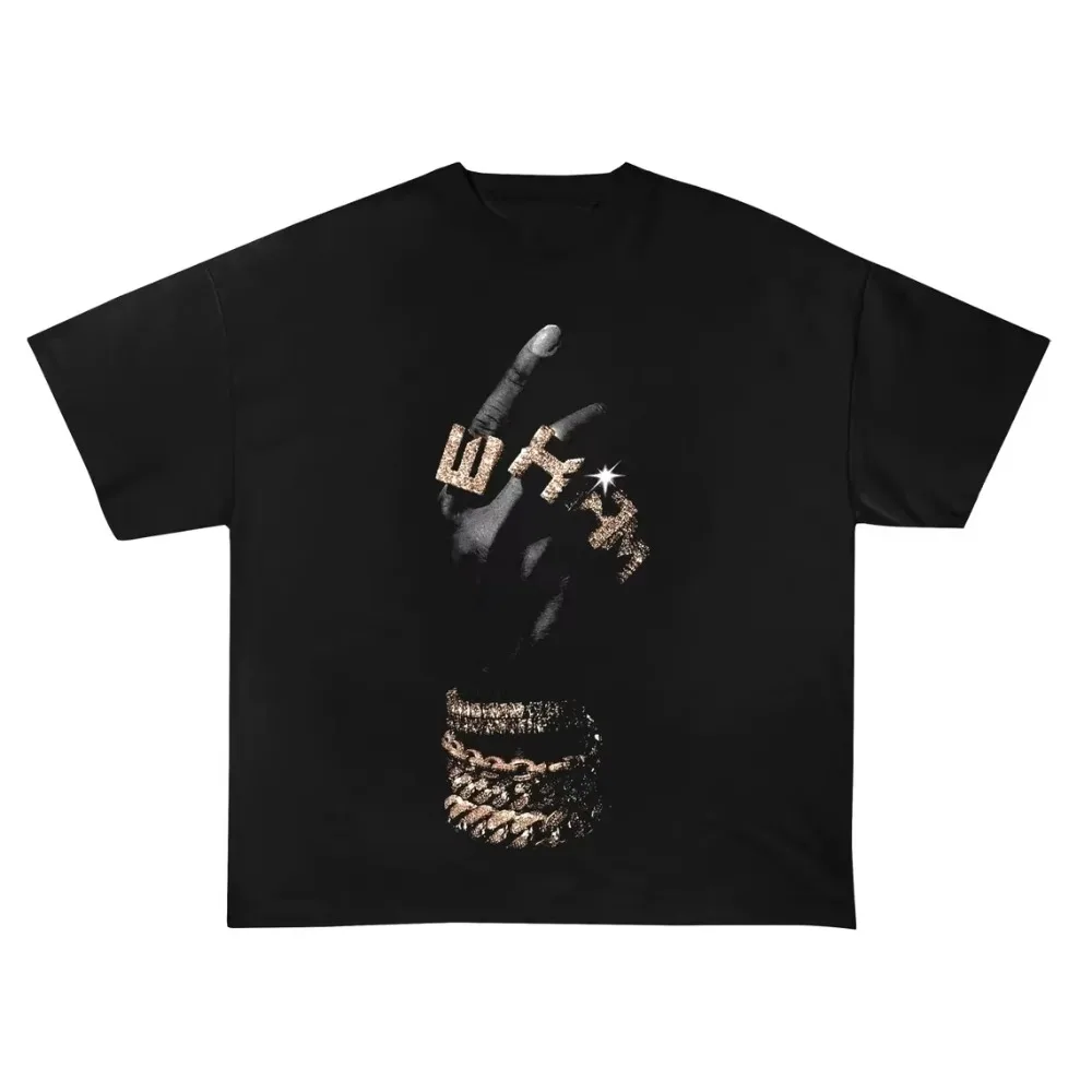 Rap Lil Baby World Tour Retro Cotton T Shirt