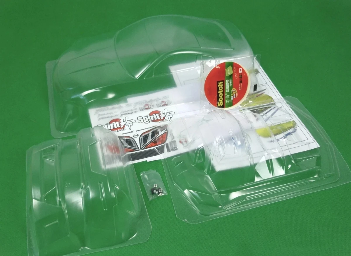 

1/10 RC Car Clear Lexan Body Shell kit Spirit REI Nissan Fairlady 350Z 200mm drift body for On-Road Car Tamiya Chassis TT01 TT02