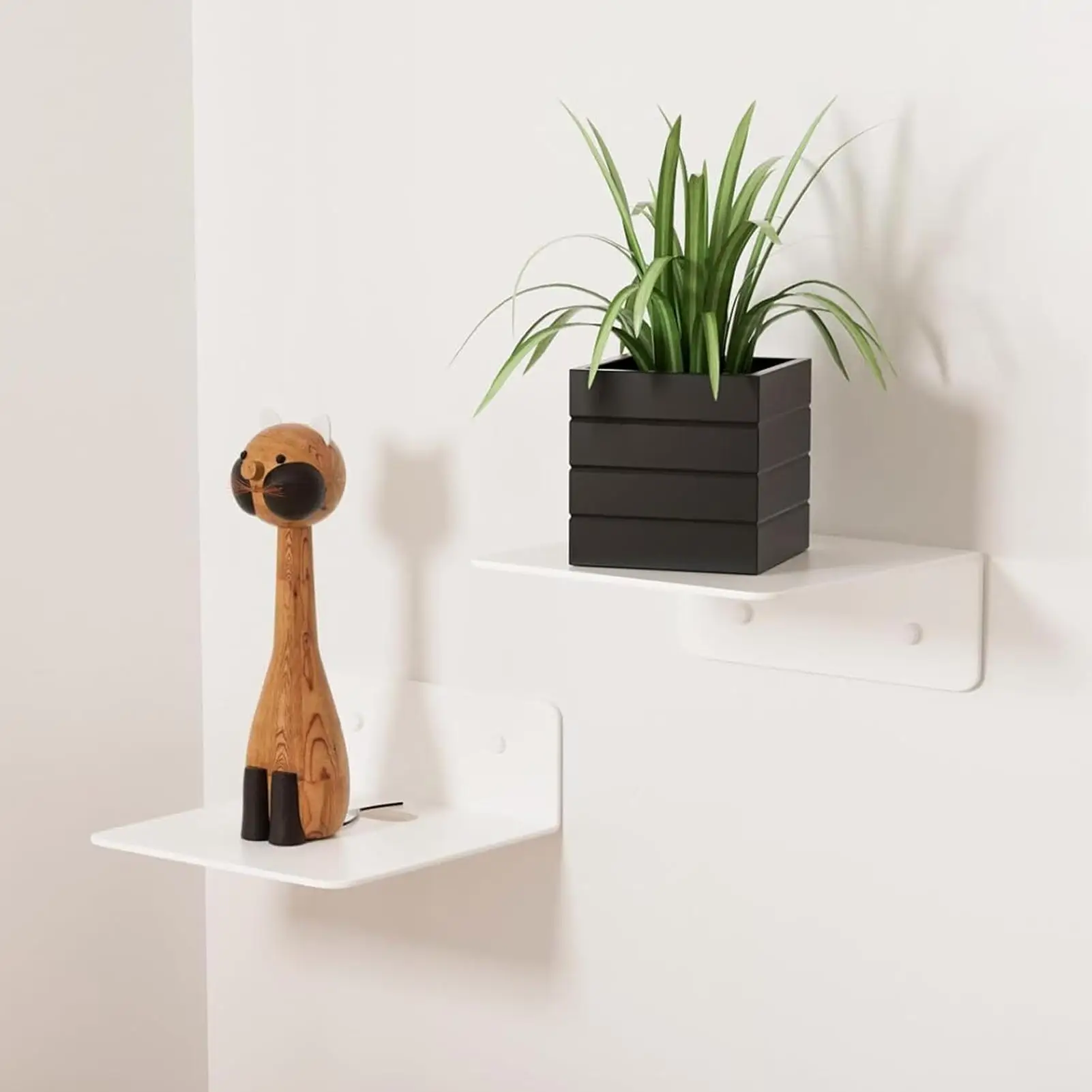 Camera Wall Mount Bracket Small Adhesive Floating Shelf Home Organization for Nursery Bedroom Kitchen Living Room Phone