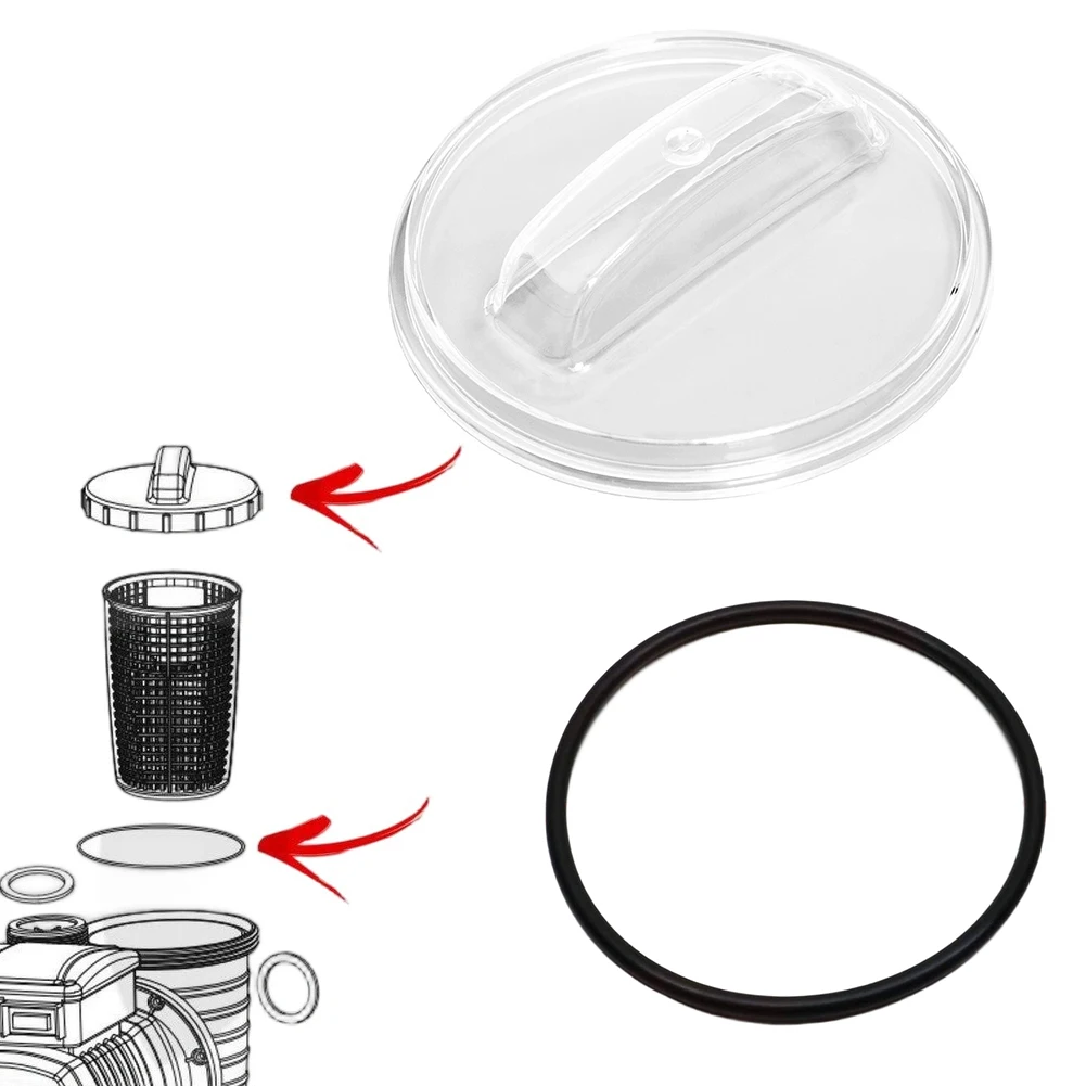 Transparent Filter Lid Sand Filter Lid Hassle-free Replacement Visual Inspection Feature O-Ring Inside Dimension 4.48in