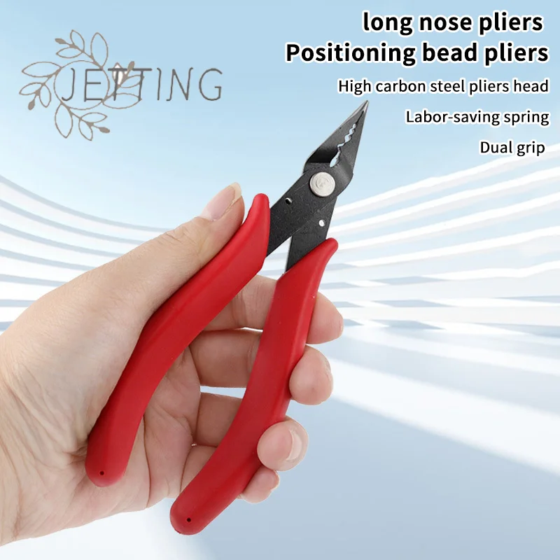 (SMTGDP11)Jewelry Crimping Pliers For Making Tips Tool Tweezer Crimp Nose Pliers Jump Rings&Split Ring Double Rings Diy Accessor