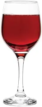 

White Wine Glasses - Set of 8 Stemware, 10.5 Ounce Crystal Clear Wine Glasses, Classic, Durable European Design