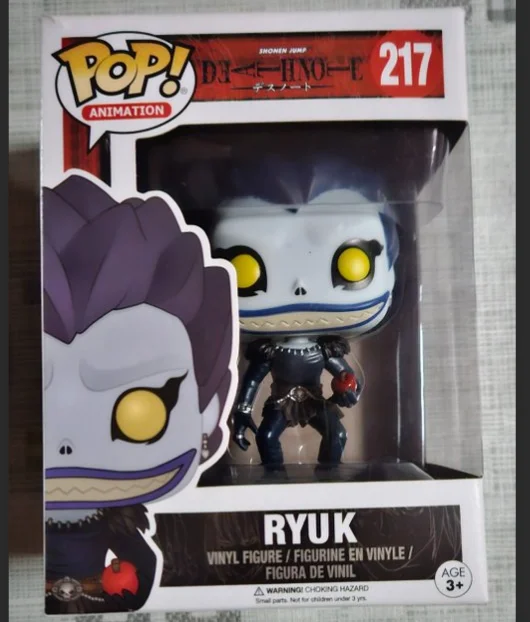 New Arrival FUNKO POP Death Note Light #216 RYUK #217 #218 L with Cake #219 Action Figure Toy Collectible Vinyl Dolls Movie Toys