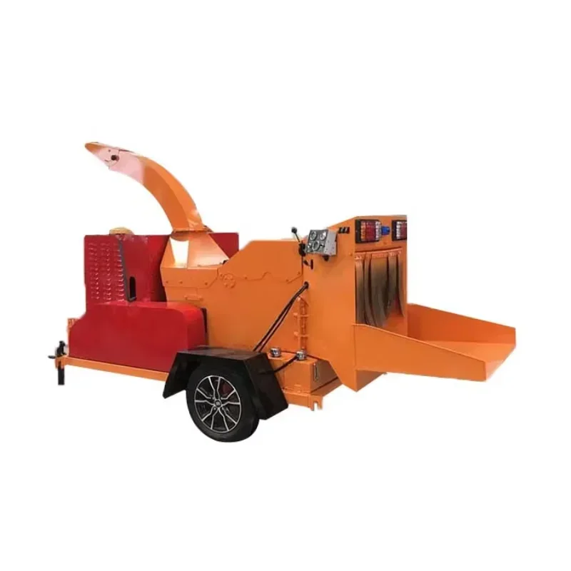 High Capacity Tracked Tree Branch Crusher Forestry Machinery Firewood  for Sale