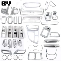 For BMW 2 Series F45 F46 2015-2018 ABS Silver Car Interior Trim Sticker Dashboard Console Gear Shift Panel Cover Car Accessories