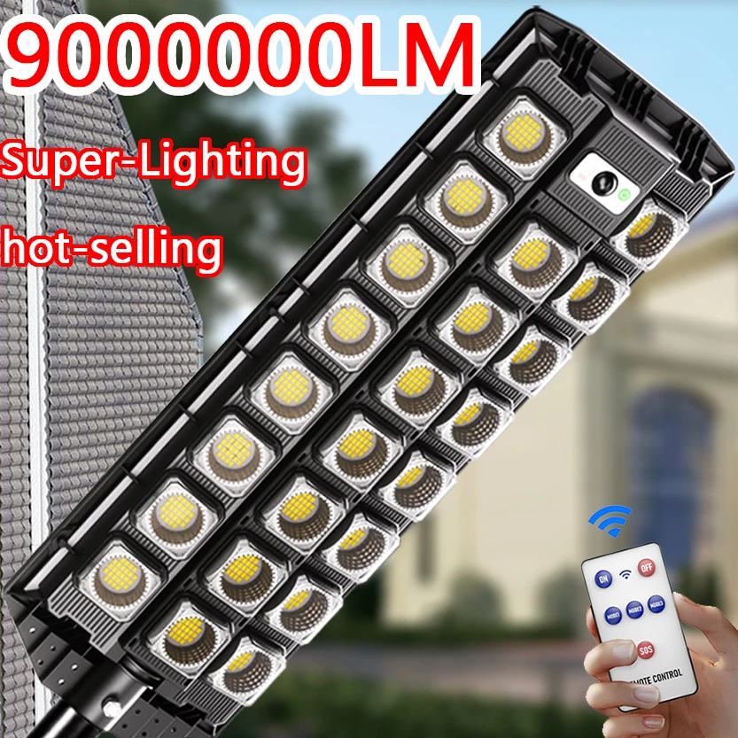 Najnowsze słoneczne lampy uliczne z czujnikiem ruchu LED Solar Flood Light Dusk To Dawn Outdoor IP66 Wodoodporna lampa bezpieczeństwa LED do podwórka