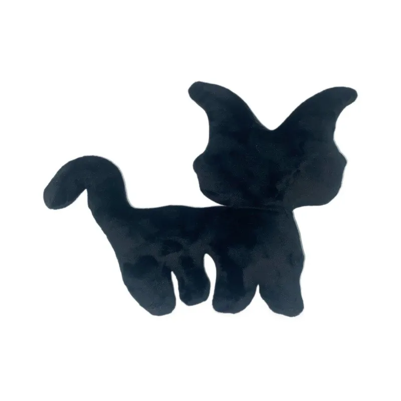 Coraline Cat Plushies The Cat Monster Stofftier Kissenpuppe Schwarze Katze Plüsch Geschenk für Fans Jungen und Mädchen für Partydekoration