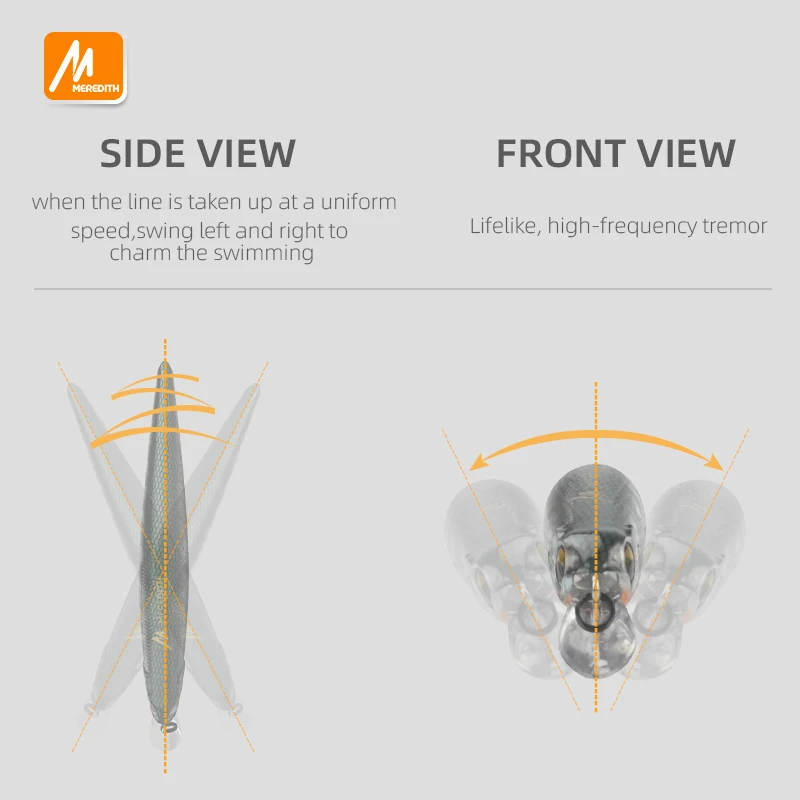 Meredith Orbit-110SP Wobbler de superficie para lubina