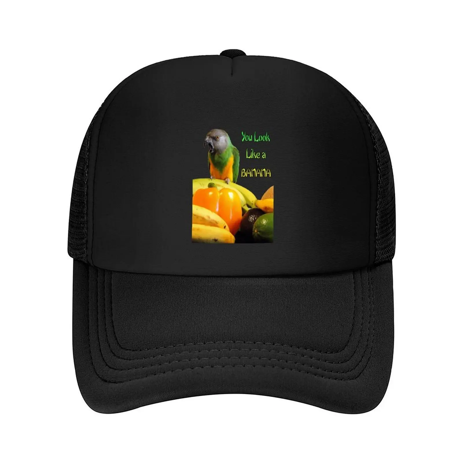 

Senegal Parrot Funny Banana Meme Baseball Cap fishing hat summer hat Anime Hat Icon Women Beach Fashion Men's