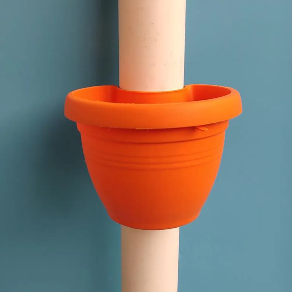 3Pcs Creative Hanging Flowerpot Craft Drainpipe Planter with Drainage Holes for Balcony Kitchen Windowsill Garden Home