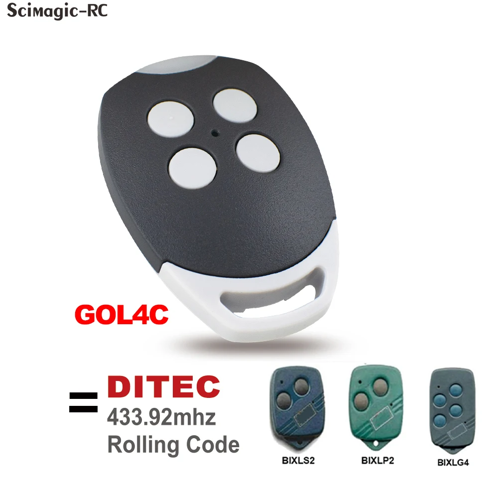 Ditec Gol4 Bixls2 Bixlp2 Bixlg4 433.92Mhz Rollende Code Afstandsbediening Garagedeur/Poortopener Commandocontroller