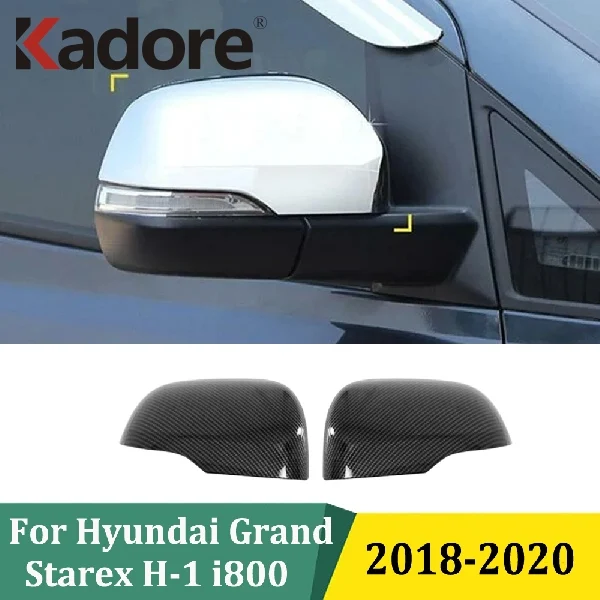 

Для Hyundai Grand Starex H-1 i800 2018 2019 2020 углеродное волокно, боковая дверь, зеркало заднего вида, накладка, аксессуары для стайлинга автомобиля