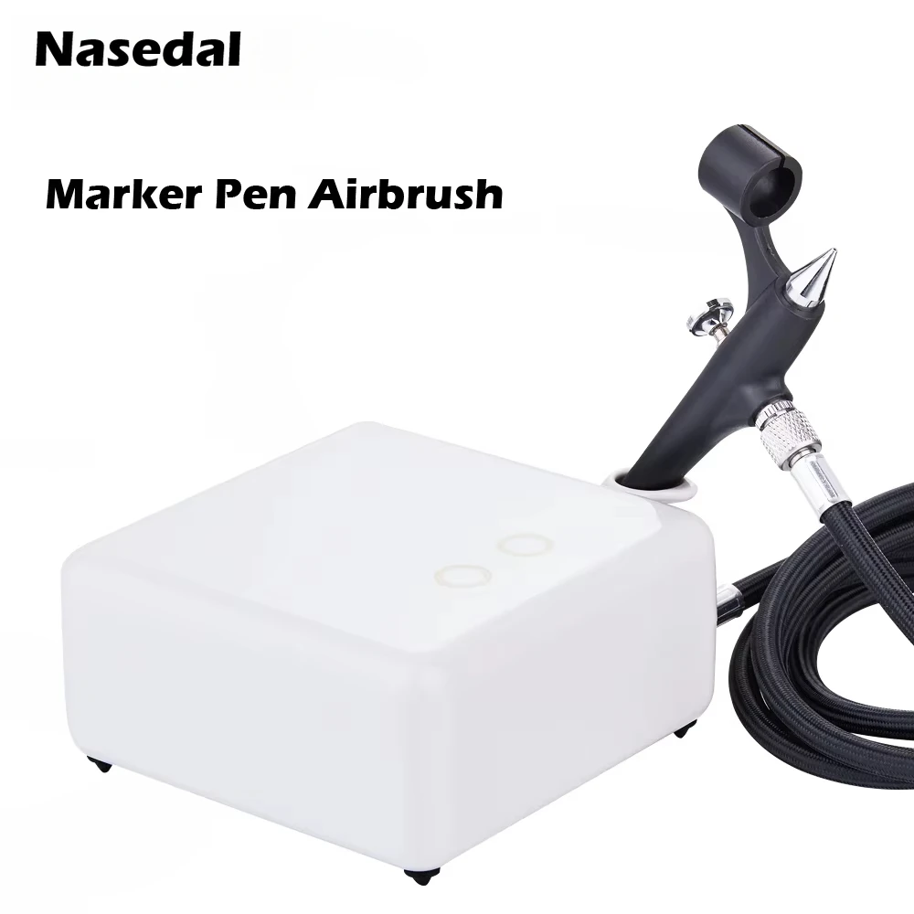 Nasedal Marker Pen Airbrush Spray Gun Air Brush Makeup Painting Decoration Tools Air Compressor Set 110-230V