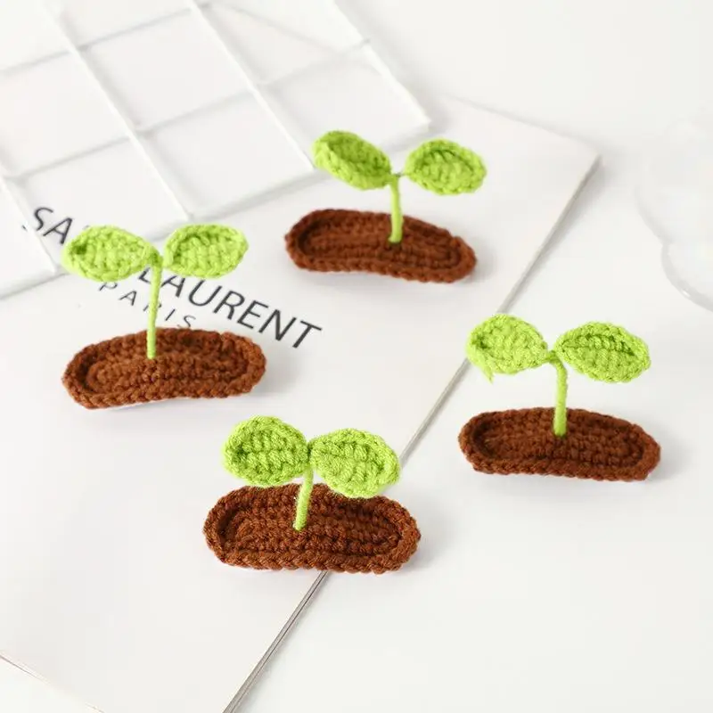 Korean Creative Hand-Woven Grass BB Clip Funny Campus Party Hairpin Girls Cute Popular Hair Clips Hair Accessories