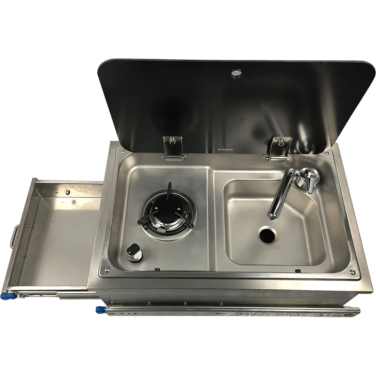 Outdoor Cooking Appliance Integrated Gas Stove And Water Tank