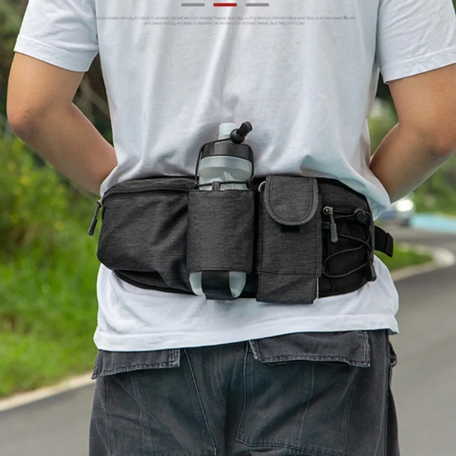 

【New Arrival】Multi-Pocket Outdoor Waist Bag, Adjustable Running Fanny Pack with Water Bottle Holder, Durable & Water Resistant Belt Bag for Hiking & Cycling