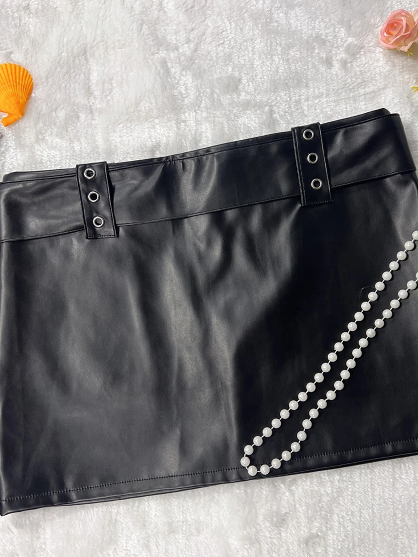 Seksowna czarna mini spódniczka z PU skóry damska letnia moda krótkie spódniczki y2k gotycka streetwear odzież damska klubowa imprezowa spódniczka ołówkowa