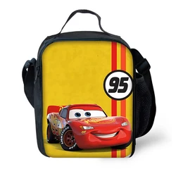 Cartoon C-cars borsa termica per bambini di grande capacità per ragazzo e ragazza studente Picnic all'aperto Resuable Thermal Cooler Lunch Box