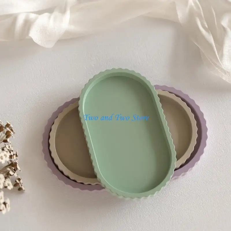 HX6F Convenient Epoxy Silicone Plate Mold For Making Unique Oval Trays And Coasters