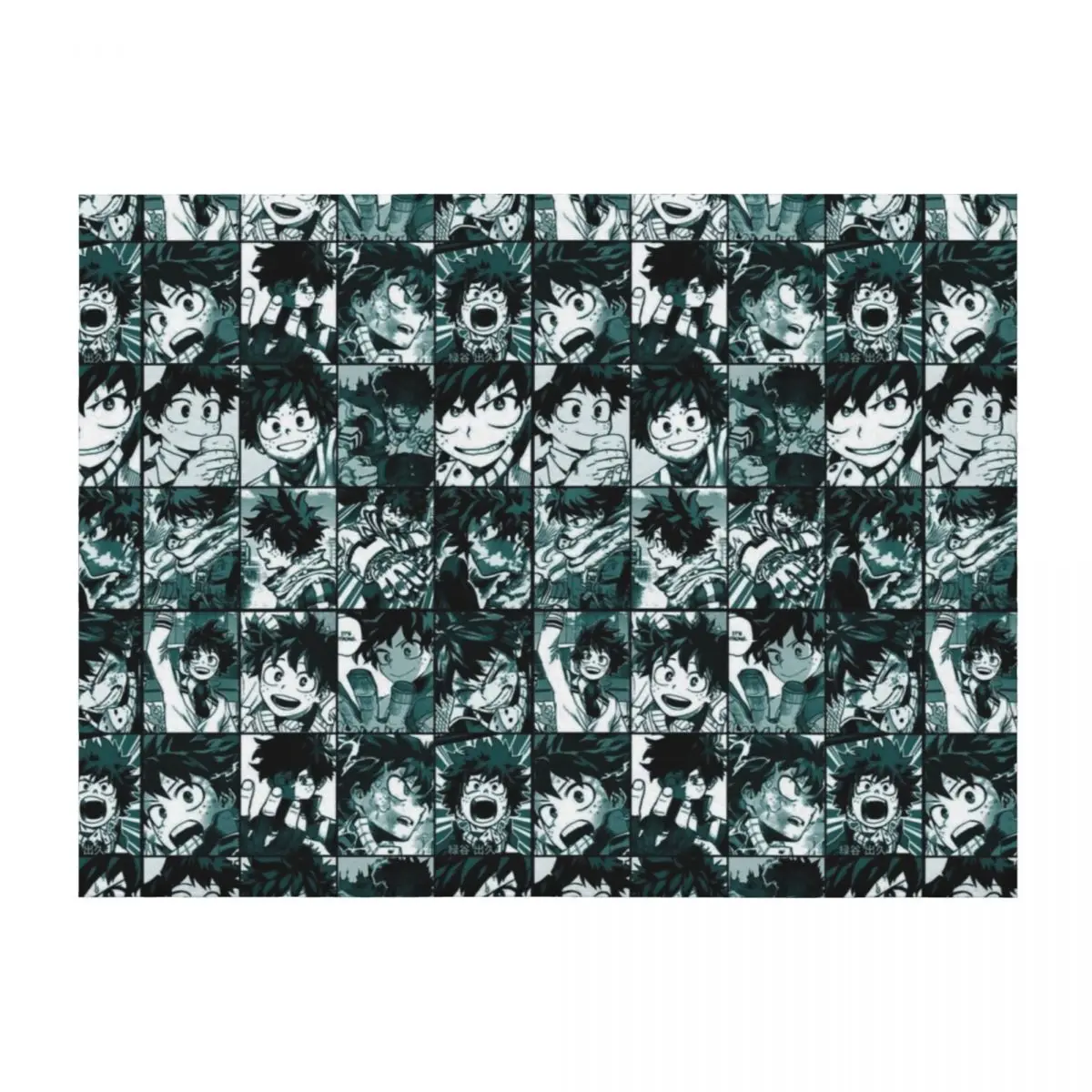 

deku hero manga panel collage 2 Throw Blanket sofa bed Kid'S Weighted Warm Blankets