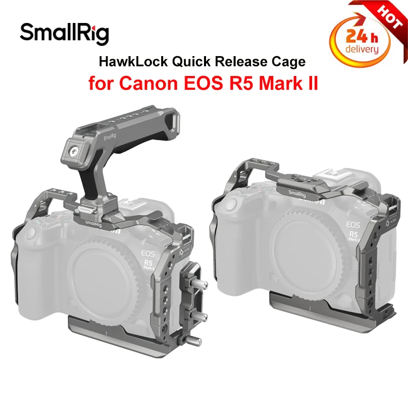 

SmallRig For Canon EOS R5 Mark II HawkLock Quick Release Cage Kit ,4977/5029