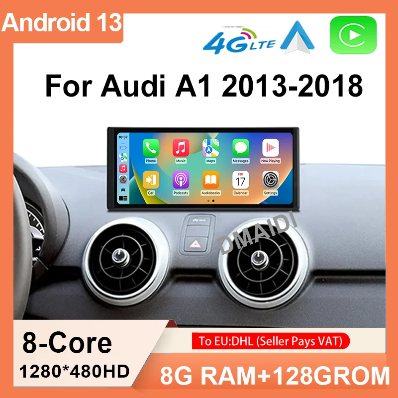 

Android13 AUTO Apple Carplay For Audi A1 2013-2018 Factory Price 8.8" Car Multimedia Video Players GPS Navigation Head Unit WIFI