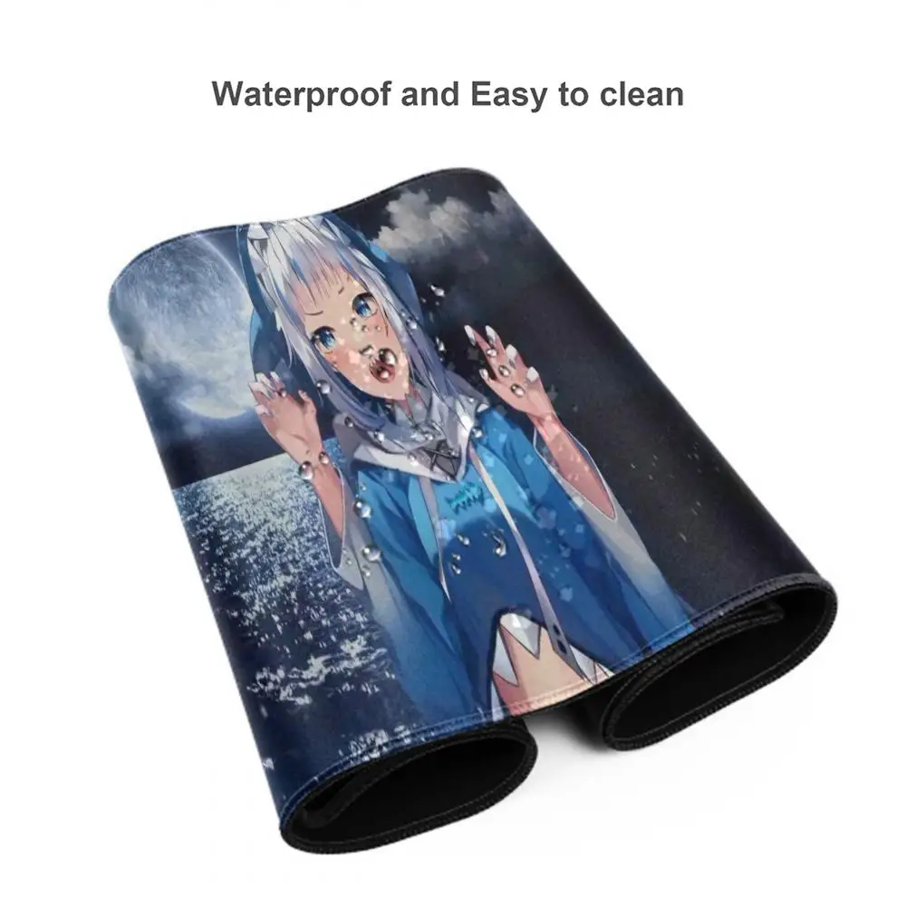 Gawr Gura Hololive Anime Girl Mouse Pad, alfombrilla de ratón para juegos, alfombrilla de escritorio de velocidad para computadora portátil, alfombrillas para juegos para oficina, Accesorios de escritorio