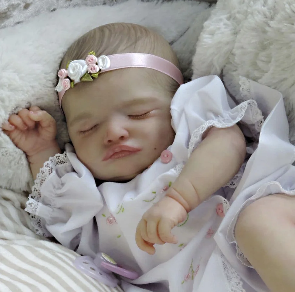 45cm Painted Rosalie Reborn Doll Kits Handmade Lifelike Bebe Reborn DIY Parts Accessory Peças De Bebê Em Boneca Renascidos