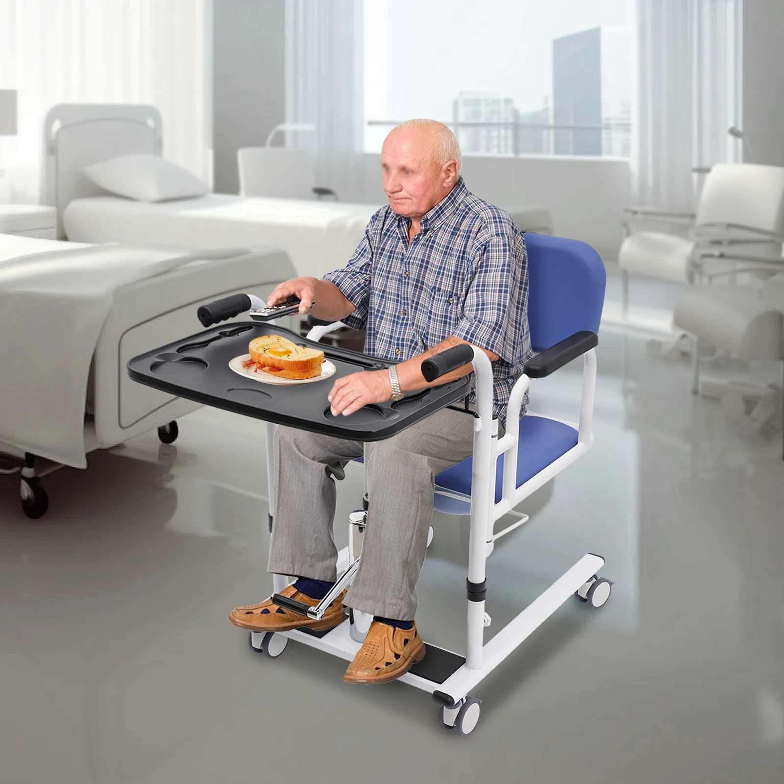 Hydraulic Patient Lift For Home Portable Transport Wheelchair Transfer Aid Elderly For Families, Nursing Homes, And Hospitals