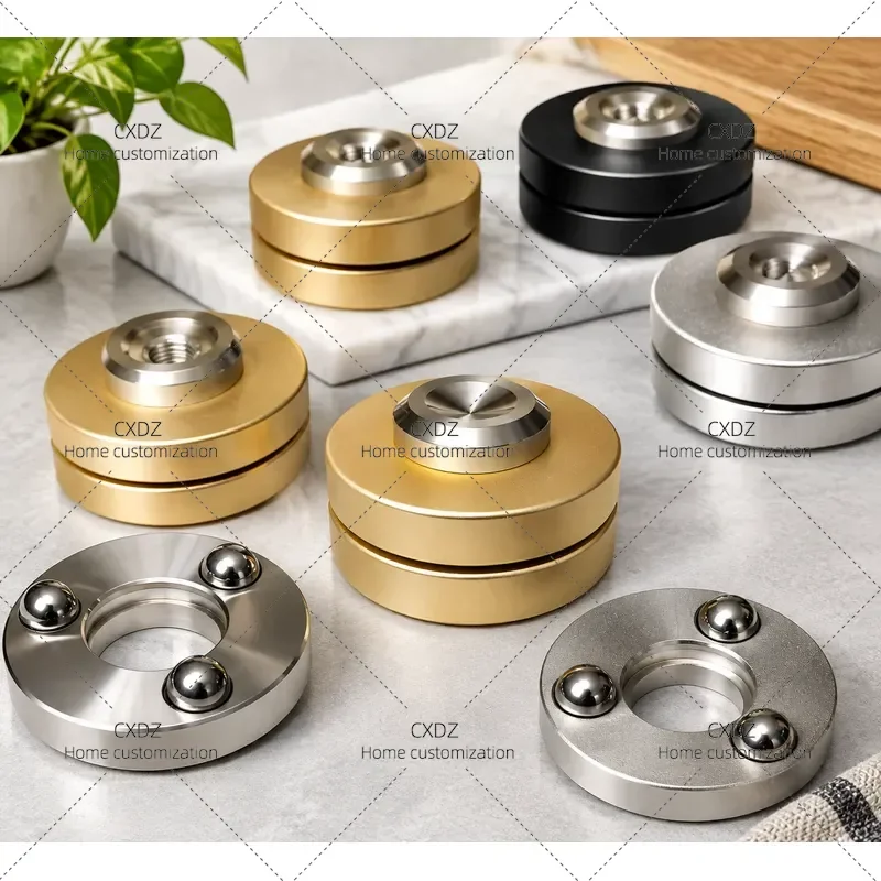 Three Beads Shock Absorber Foot Nail Pad Speaker Tripod Bracket Shock Absorber Pad Audio Rack Metal