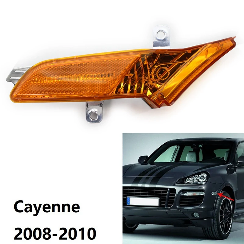 Left Front Side Marker Light Amber Signal Light For -Porsche Cayenne 2008-2010 9556310501