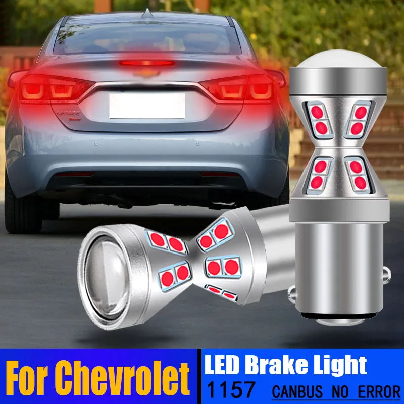 2pcs LED Brake Light Bulbs Tail Lamp P21/5W 1157 BAY15D Canbus No Error For Chevrolet Aveo Captiva Cruze 2009-2019 Epica Lacetti