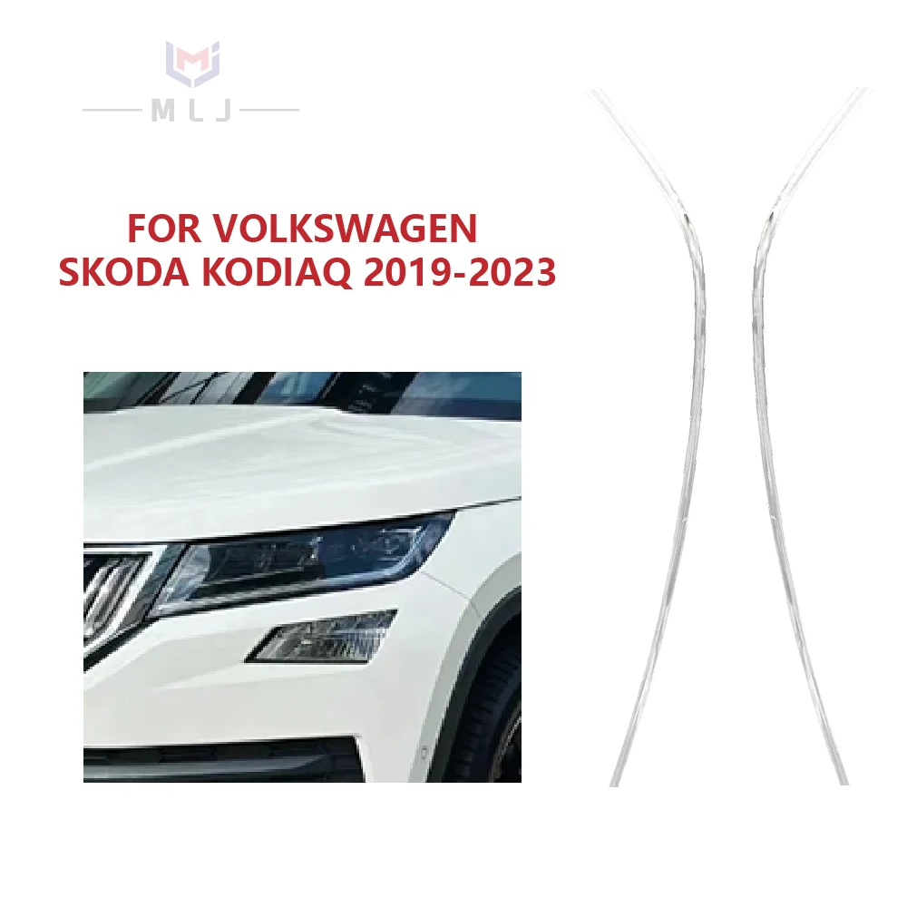 

NEW For Volkswagen Skoda Kodiaq 2019-2023 Car Headlights DRL LED Light Guides Angel Eye Acrylic Tubes Light Strips
