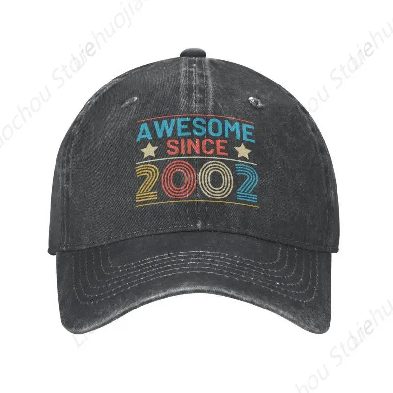 Personalized Cotton Awesome Since 2002 20th Birthday Baseball Cap Men Women Adjustable Dad Hat Streetwear