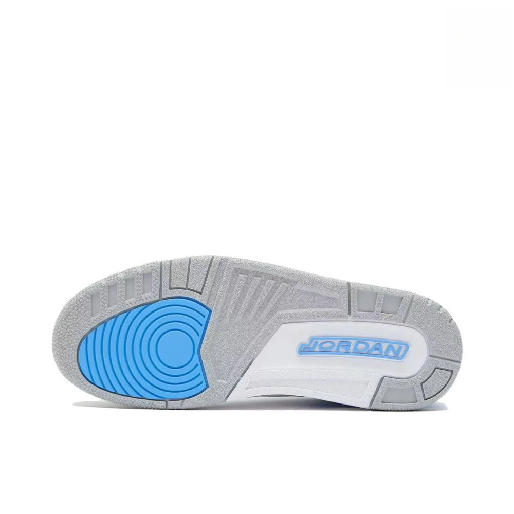 Nike Air Jordan White/Blue North Carolina Blue Spike Lee Cushioned Durable Low-Top Basketball Shoes FQ1759-141
