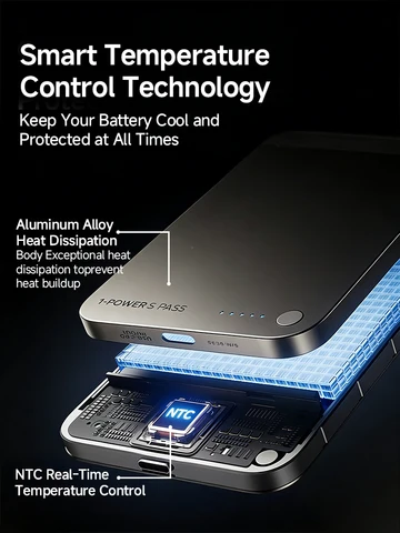 Внешний аккумулятор MOMAX 15W 10000mAh с беспроводной магнитной зарядкой Qi2 для iPhone 16 15 14 13 12 Pro Max