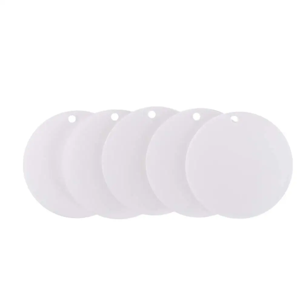 Shape 2 Inch Keyrings Disk with Hole Blanks Discs Keyrings Discs Circles Keychain Acrylic Blank Keychain Acrylic Clear Circle