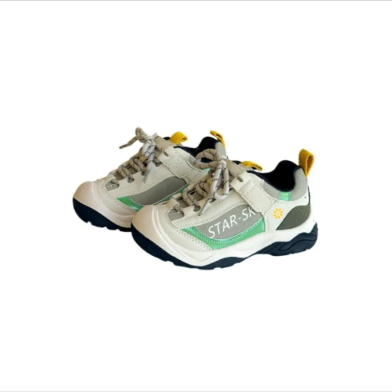 Kids sports shoes autumn boys outdoor hiking anti slip fashionable casual shoes girls' anti kick wear-resistant hiking shoes
