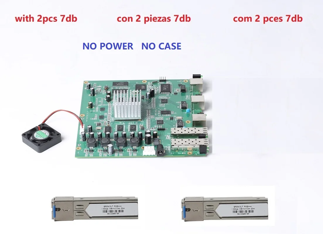 Imagem -02 - Hioso-epon Mini Portas Gepon Olt Supply Outra Marca Onu 1:128 2pon