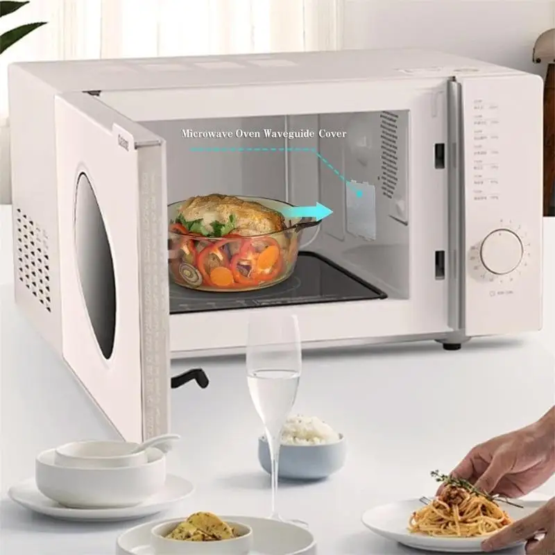 J6PE Pack из 10 Cuttable Mica Plate Plate Mica Lies Microwave Waveguide Cover для кухни