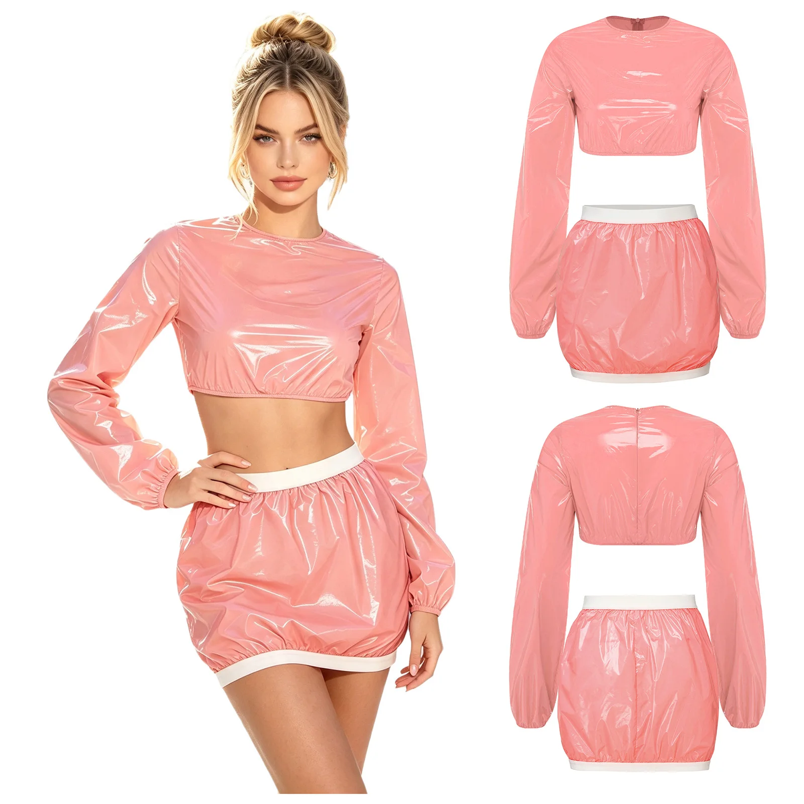 Women Waterproof Special Needs Adaptive Clothing Crop Top Skirt Diaper Cover Swimwear Nightwear Cover-up Clubwear Sportswear