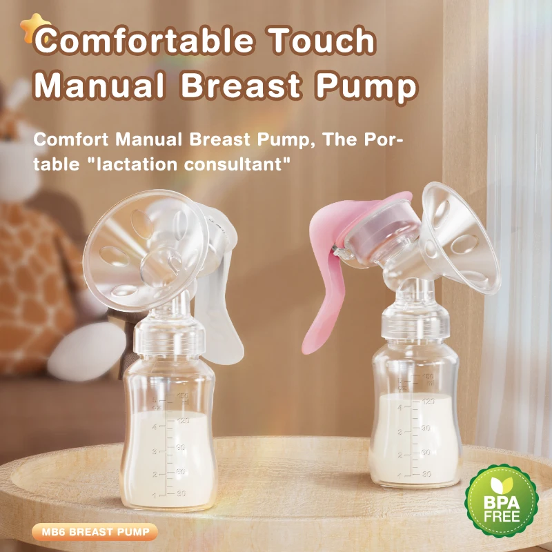 Dr.isla MB6 Breast Pump Baby Nipple Manual Suction Milk Pump Feeding Breasts Pumps Milk Bottle Sucking Postpartum Supplies