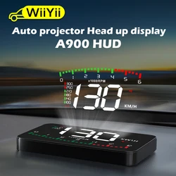 Автомобильные аксессуары WIIYII A900 OBD2 HUD, дисплей на голову, скорость оборотов в минуту, автомобильные электронные аксессуары, гаджеты, проектор Inteligentes в автомобиле