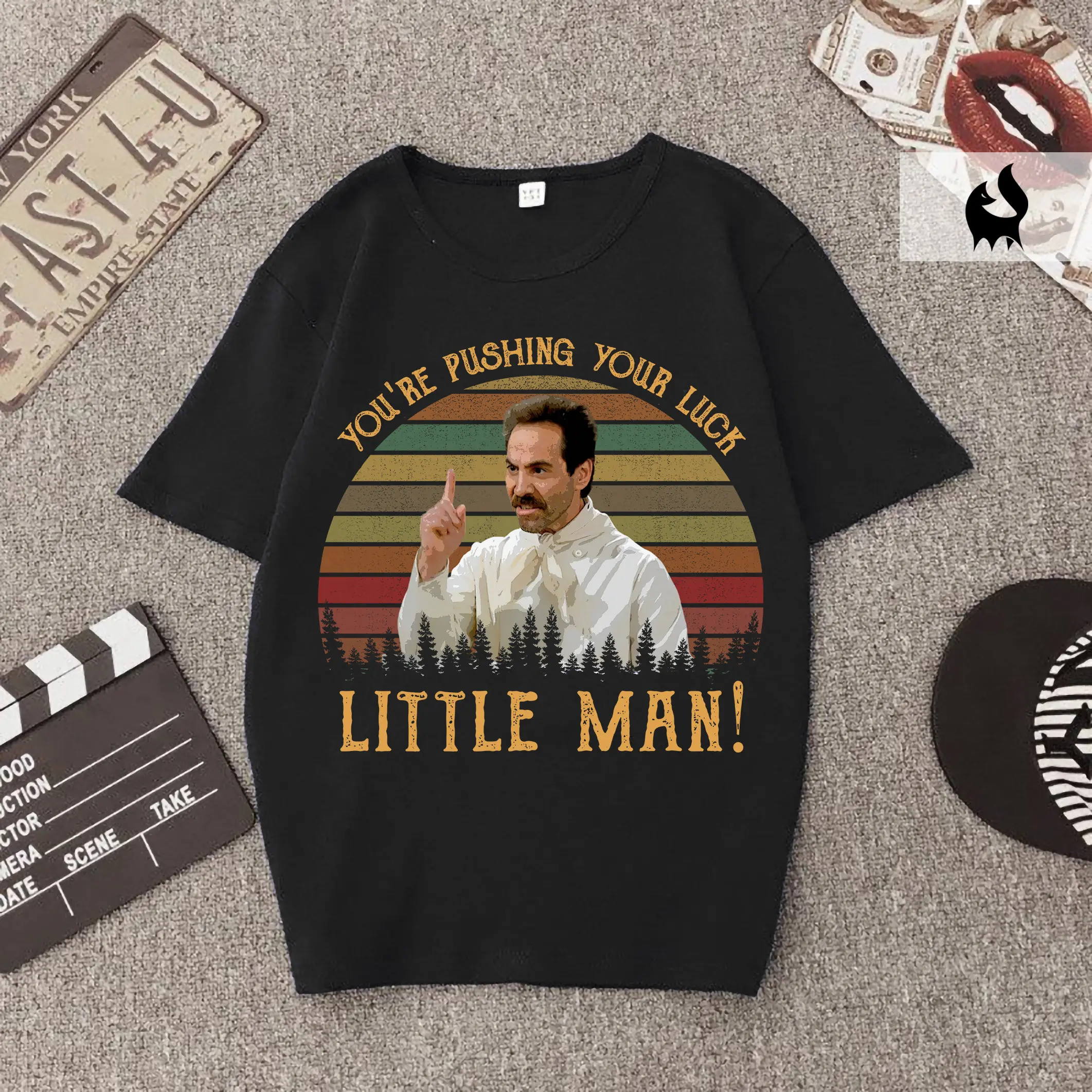 You're Pushing Your Luck Little Man! Vintage shirt, Movie Quote Shirt