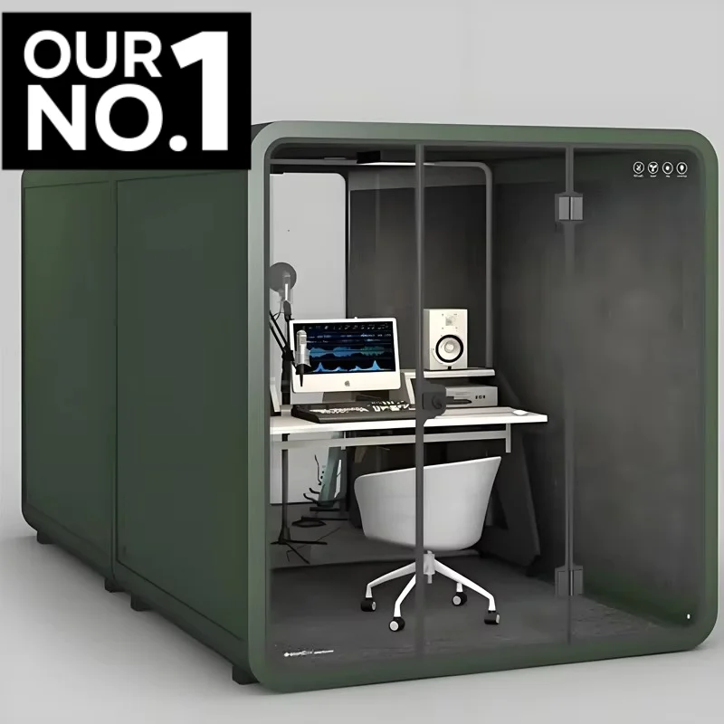 Acoustic Indoor Multi Person Office Meeting Pod Soundproof Modular Private Work Cabin Noise Reduction Solution Customized