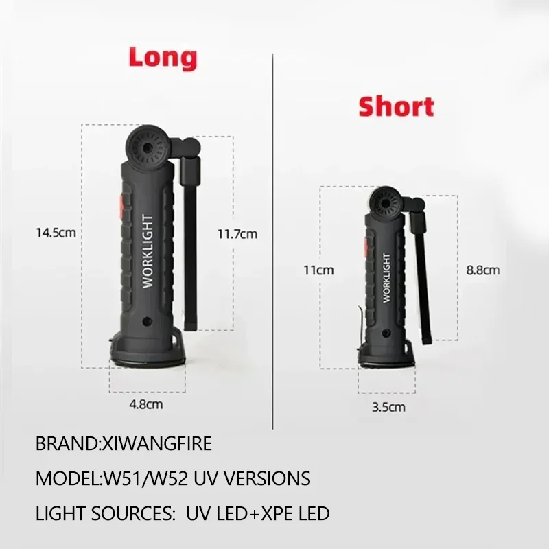 395NM UV 손전등 네일 젤, 수지 치료, 애완 동물 얼룩 및 전갈 찾기에 대 한 높은 전원 Led 휴대용 랜 턴 400mah 충전식 램프
