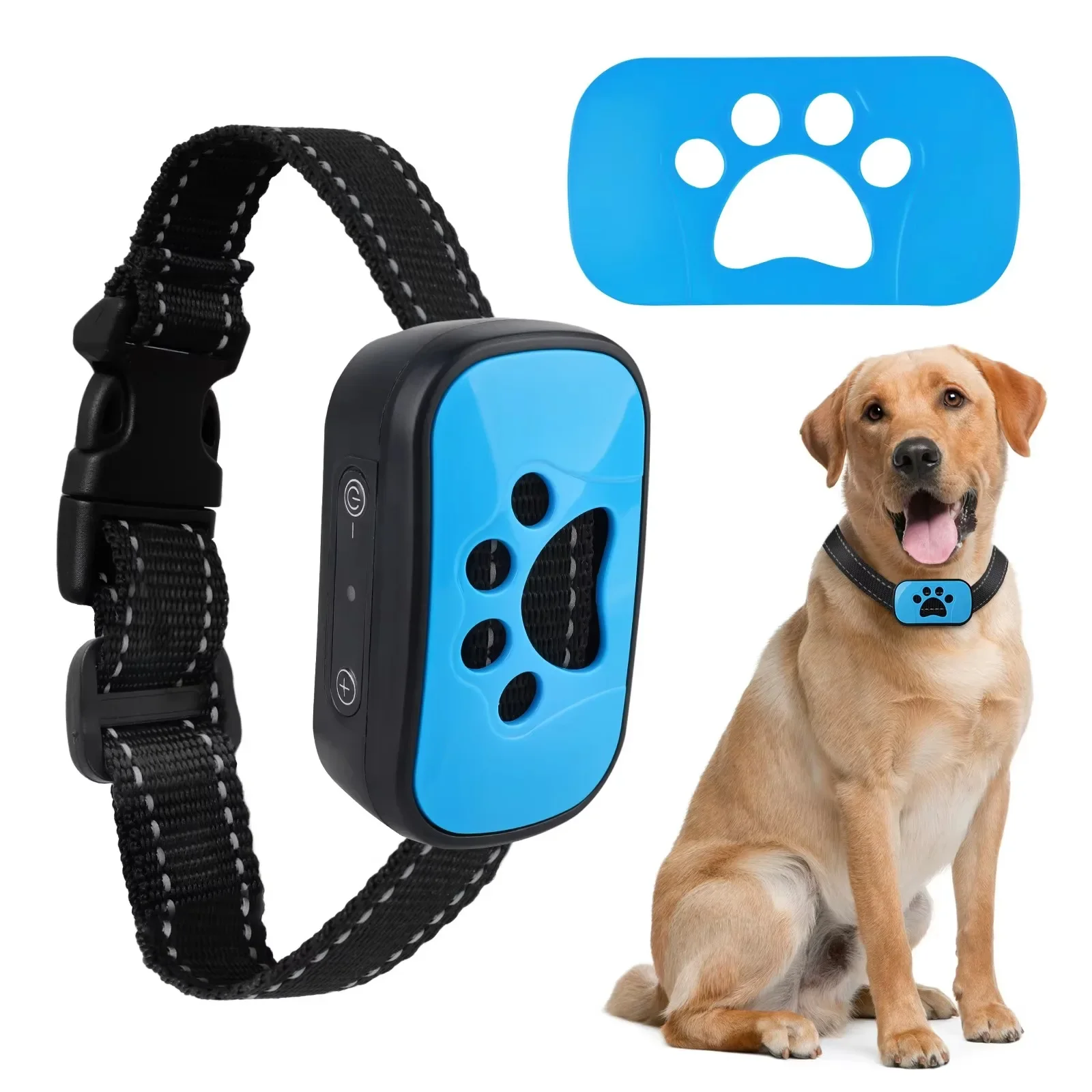 Dispositif Anti-aboiement pour chien de compagnie, collier d'entraînement pour chiens, Rechargeable 