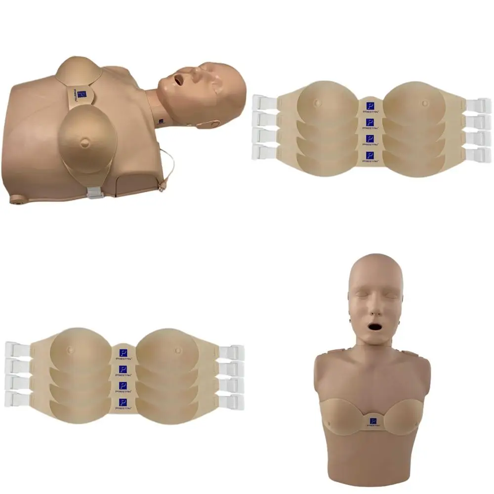 

Medium Skin Tone CPR Training Manikins for Adult, 4-Pack